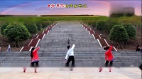 天上的风-蒙族风三步舞背面教学韦福强原创广场舞《天上的风》-