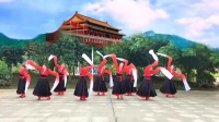 咸安思羽广场舞《北京的金山上》9人版